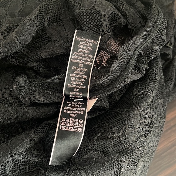 Victoria’s Secret stretch lace long sleeve open back jumpsuit bodysuit catsuit - Picture 13 of 14